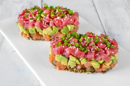 Tuna tartare tower