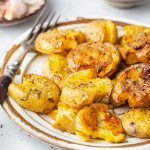 Rosemary & Roasted Garlic Smashed Potatoes