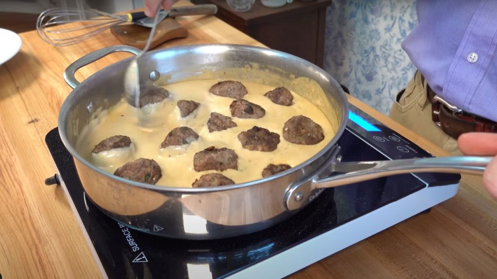 Swedish-Style Bison Meatballs with Mushroom Hunters’ Sauce