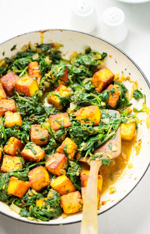 Saag Paneer; Indian Spinach Curry