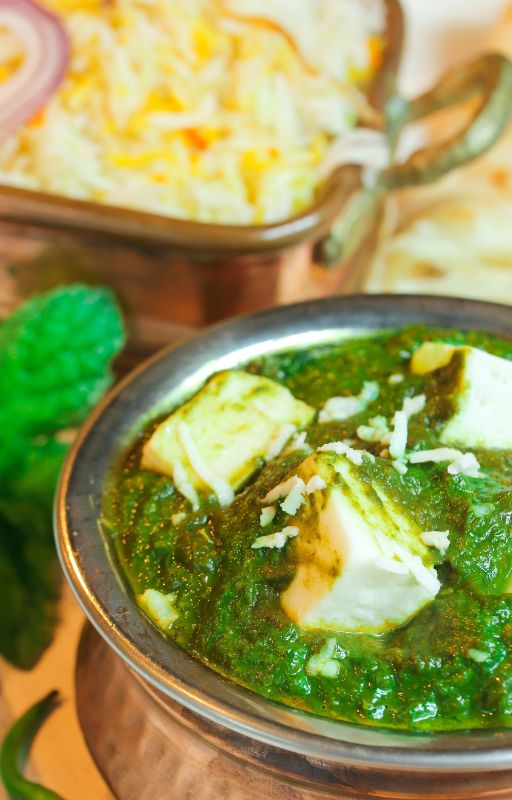 Saag Paneer; Indian Spinach Curry